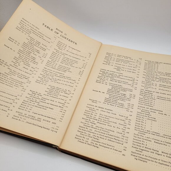 Virgil Clavier Method Book 2 Antique 1906 Hardcover Foundation Exercises Piano - Picture 12 of 16